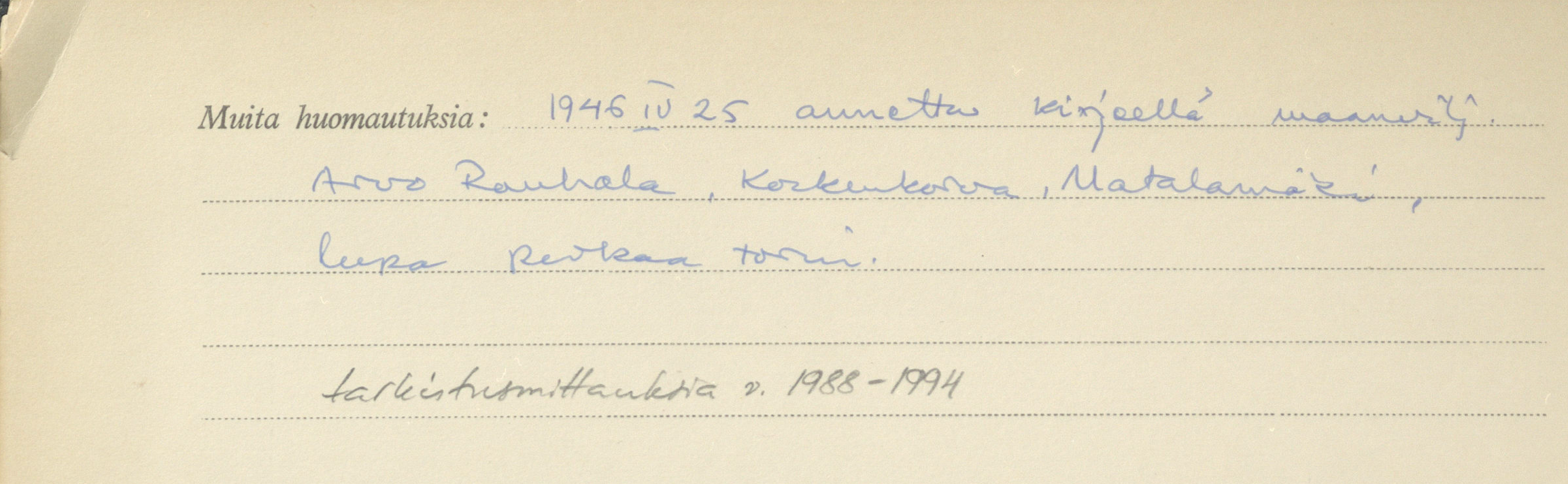 Mansikkakylän torni