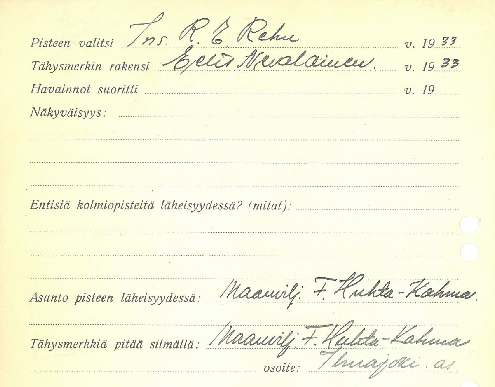 ote kolmiopistekantakirjasta