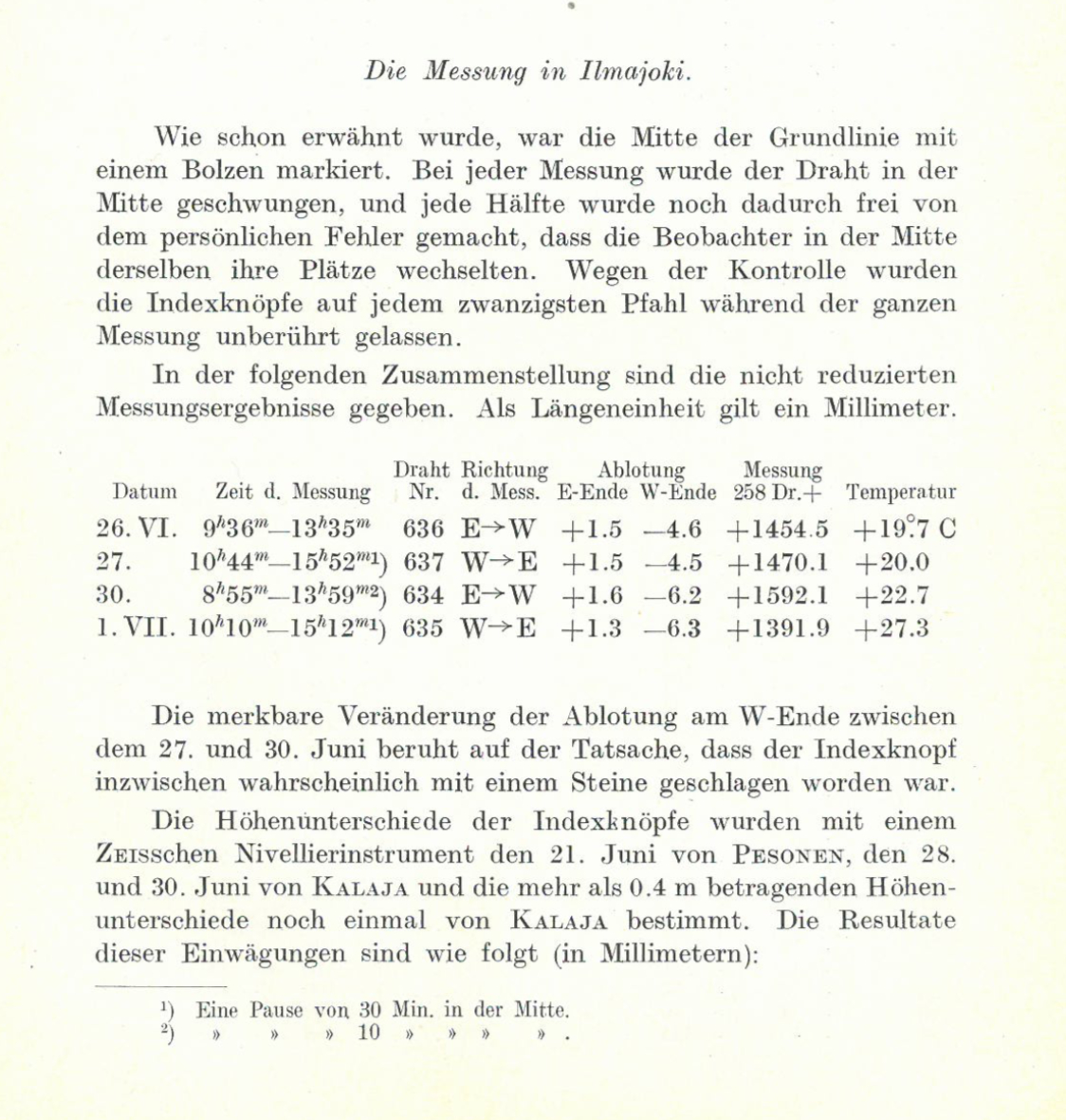 ote mittauspöytäkirjasta